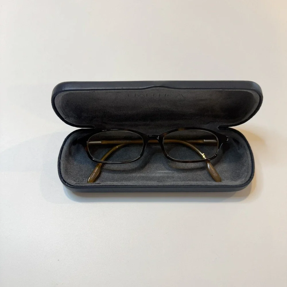 Nautica Eyeglasses Frames Only N9504 242 48-16-135 Plastic Tortoise Shell Brown